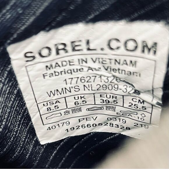 Sorel Kinetic Sneak Alpine Tundra Black Size 8.5 - Picture 10 of 10